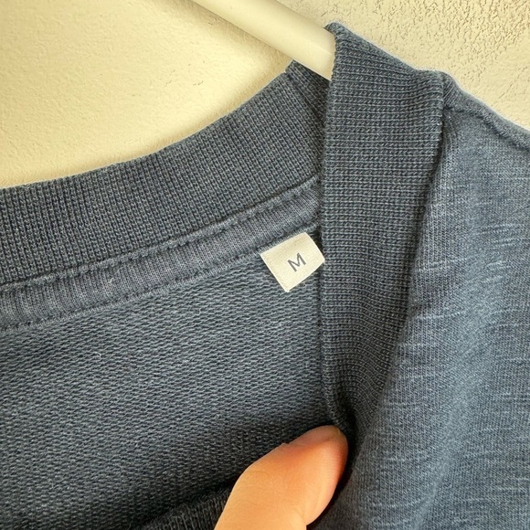 NN07 No Nationality Barrow Crewneck Sweatshirt Pullover Navy Blue M - Picture 5 of 7